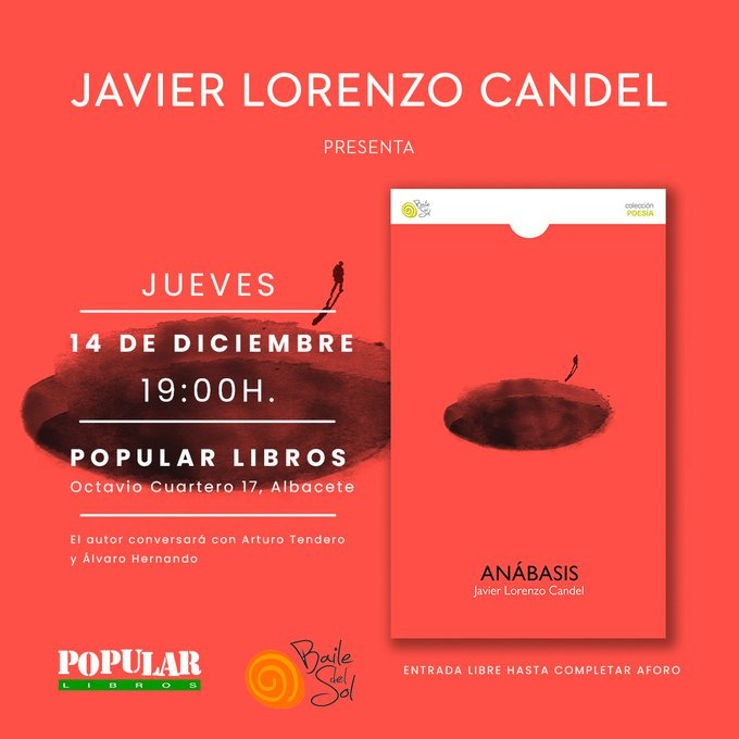 Presentación del poemario ANÁBASIS de Javier Lorenzo Candel